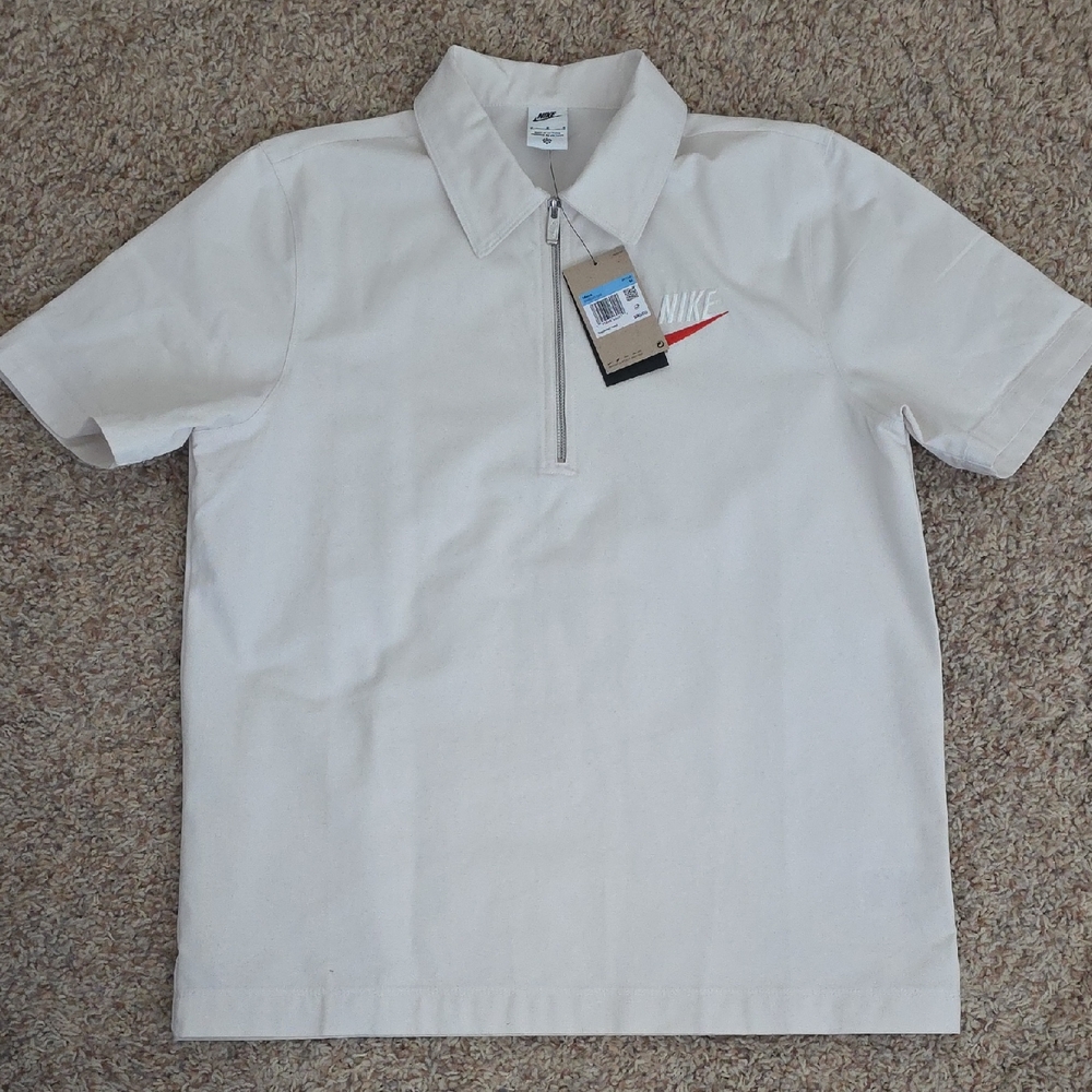 Nike Men's Off-White Polo Shirt